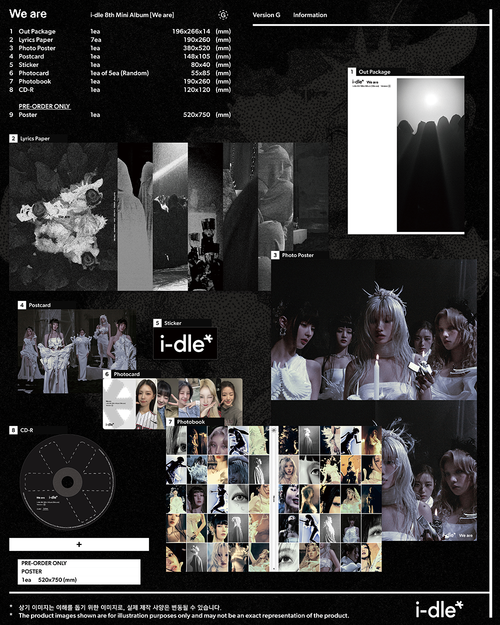 idle gidle we are アルバム　サイン I-DLE - WE ARE